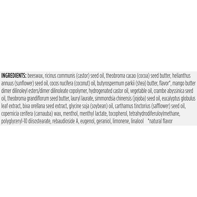 Burt's Bees 100% Natural Origin Rescue Lip Balm With Beeswax and Antioxidant-Rich Turmeric Promotes Healing Of Extremely Dry Lips, Cooling Eucalyptus, 2 Tubes in Blister Box(Pack May Vary)