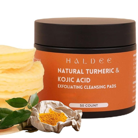 Turmeric kojic acid cleansing pads,