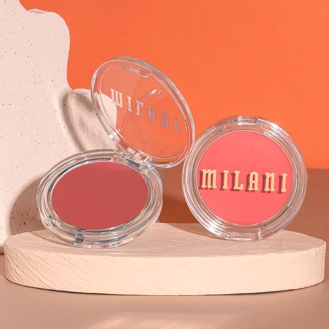 Milani Cheek Kiss Blush Makeup - Blendable & Buildable Cheek Blush, Lightweight Liquid Blusher and Cheek Color (120 Coral Crush)