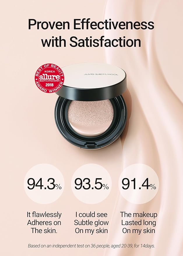 [JUNGSAEMMOOL OFFICIAL] Essential Skin Nuder Cushion (Fair Light) Cream Foundation