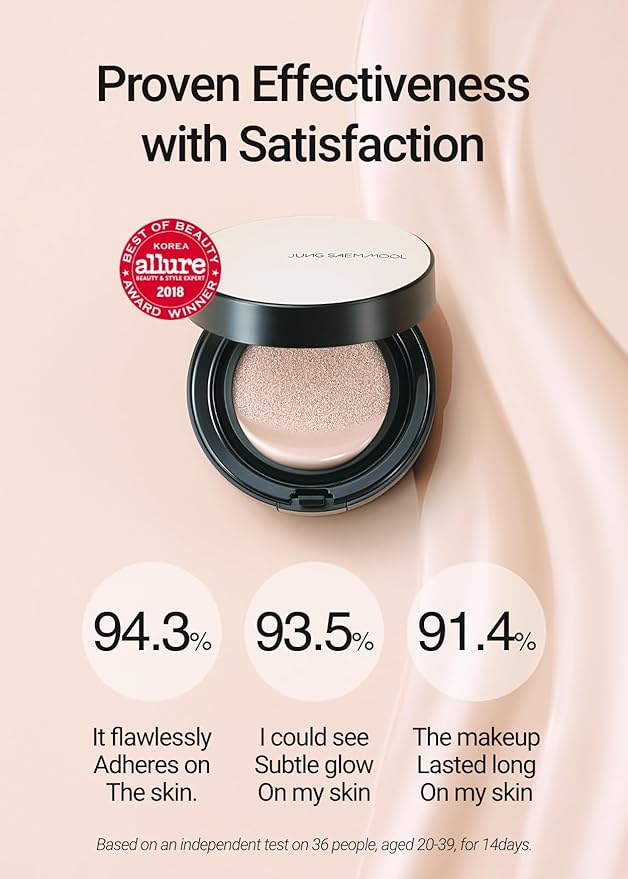 [JUNGSAEMMOOL OFFICIAL] Essential Skin Nuder Cushion (Fair Pink) Cream Foundation