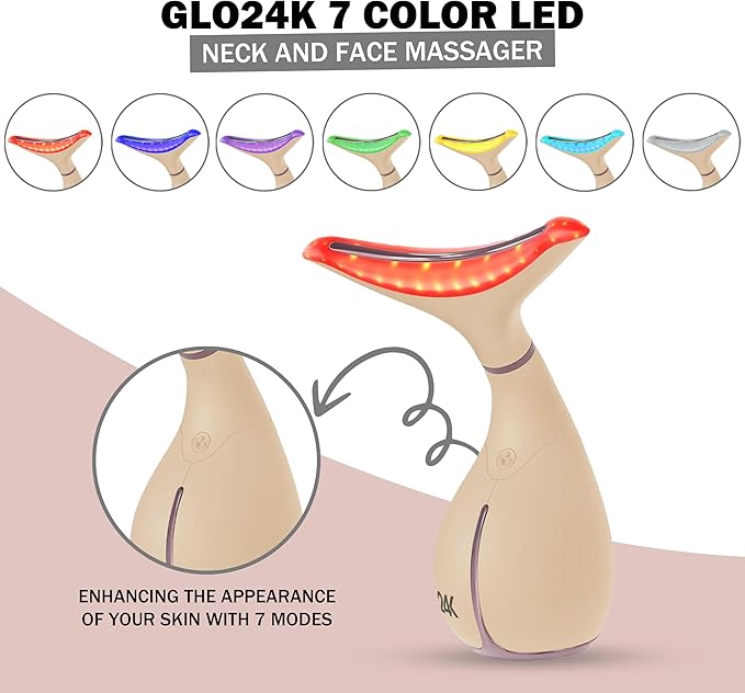 Glo24k 7 color light skin