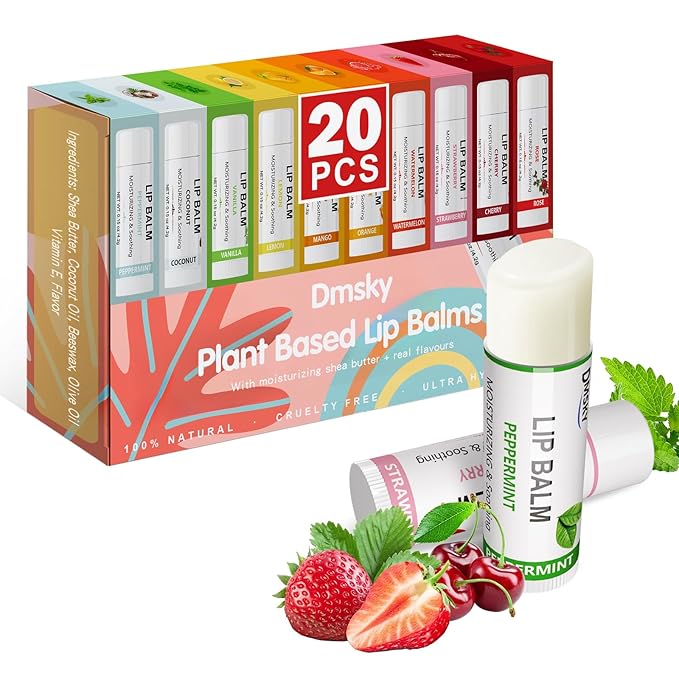 Dmsky Lip Balm Bulk,Fruit Lip Balm,
