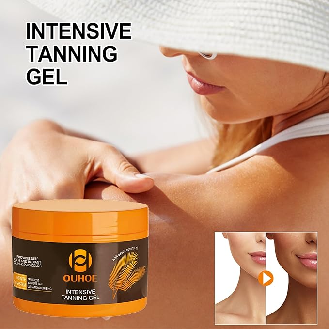 Luxury Intensive Tanning Gel Intensive Tanning Luxe Gel 5oz 1PCS Natural Tanning Accelerator Cream Gel for Natural Tan Skin, Tanning Cream for Sunbeds & Outdoor Sun