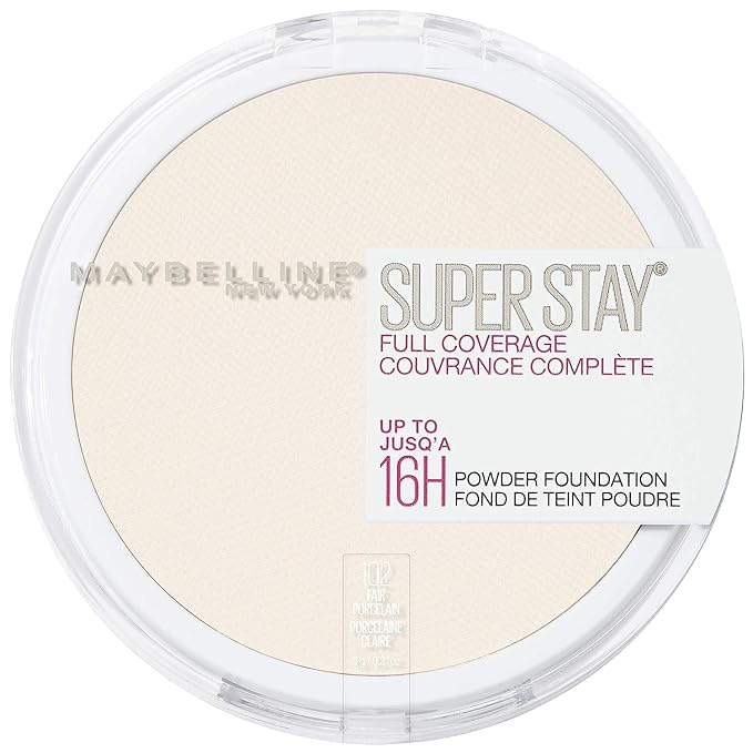 Maybelline Super Stay Full Coverage Powder Foundation Makeup, 1 Count