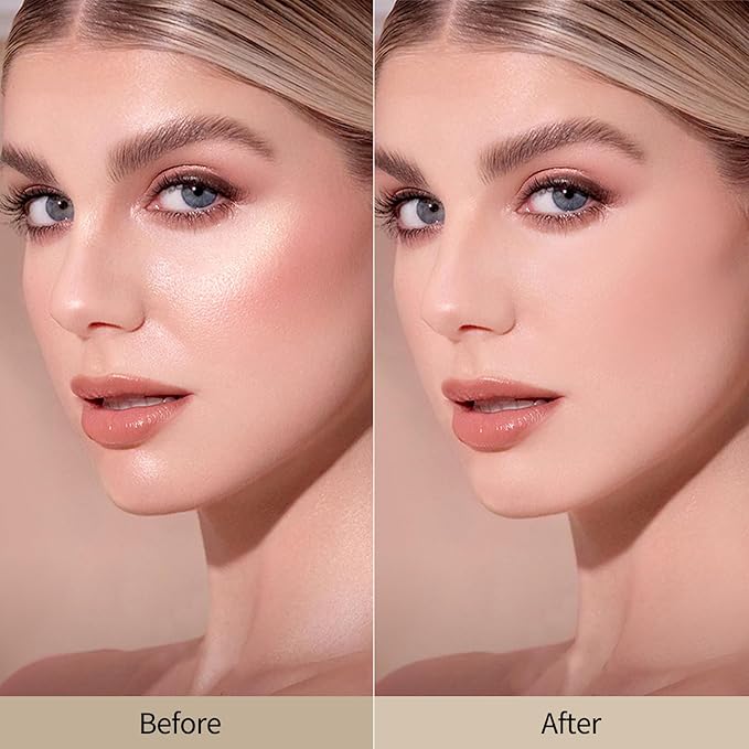 Erinde Nude Translucent Matte Setting Powder with Puff,