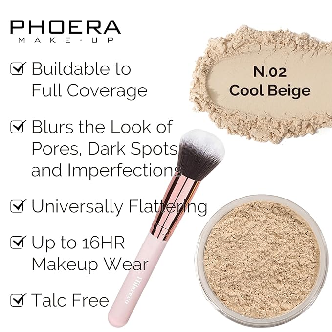 PHOERA Foundation,Full Coverage Foundation,PHOERA Primer,PHOERA Powder,PHOERA Concealer PHOERA 105 Sand）