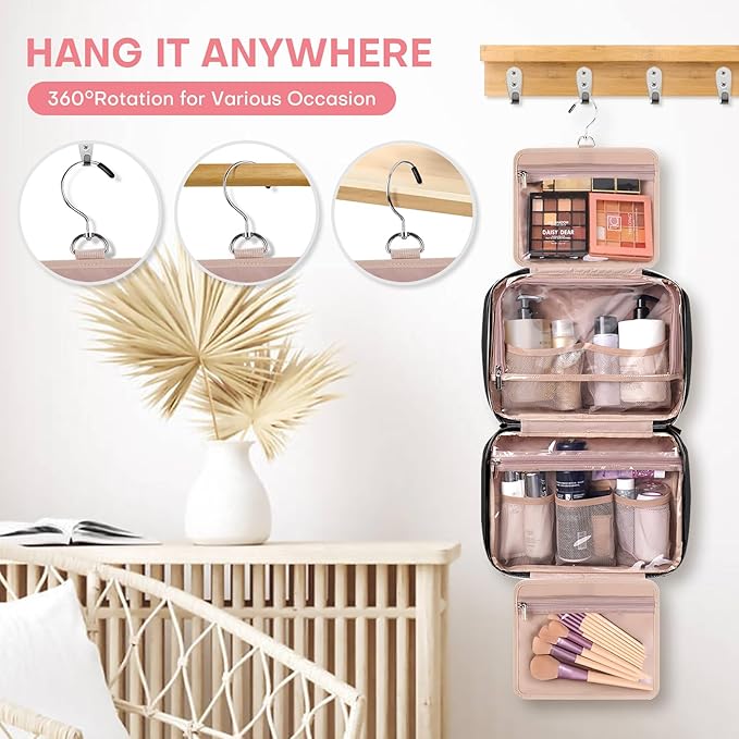 Travel toiletry bag for women,