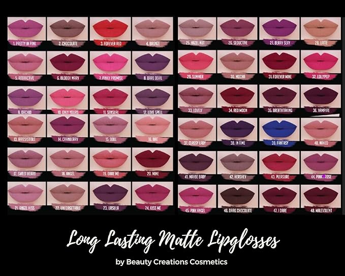 KISS ME #24 Long Wear Matte Lipgloss by Beauty Creations
