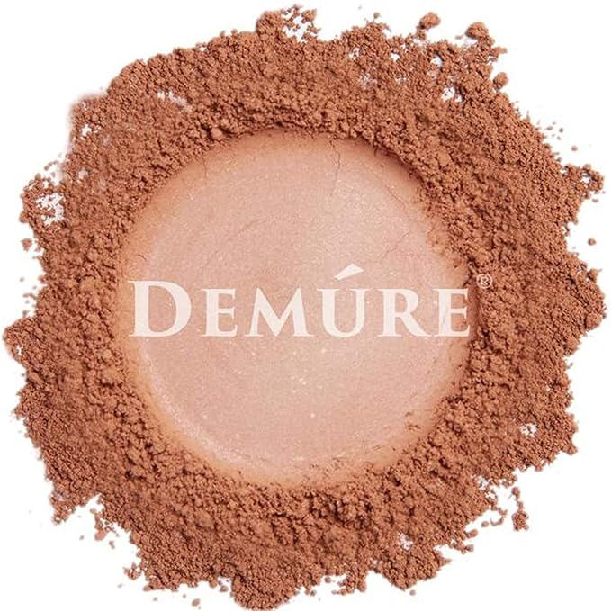 Demure Mineral Blush Makeup (Mocha Rose), Loose Powder By Demure