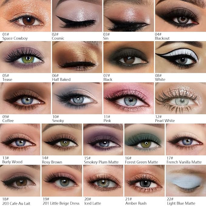 Kaely Pressed Single Eyeshadow Makeup, Pink Shimmer Highly Pigmented Monochrome Eye Shadow Palette, Waterproof Neutral Powde Mini Eyeshadow, sombras para ojos, Lightweight Blendable, 11