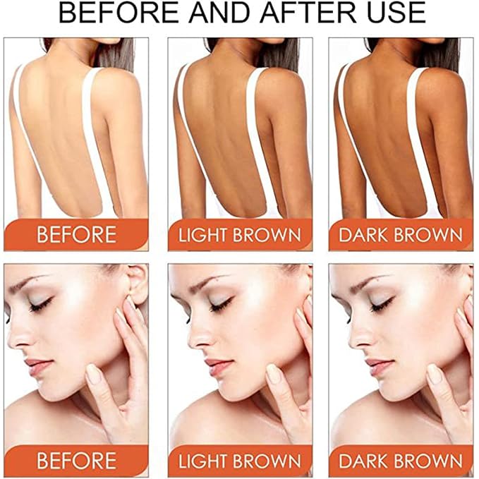 2PCS Eelhoe Tanning Gel, Eelhoe Soft Brown Intensive Tanning Gel Tanning Cream for Outdoor Sun, Achieve Natural Tan Skin