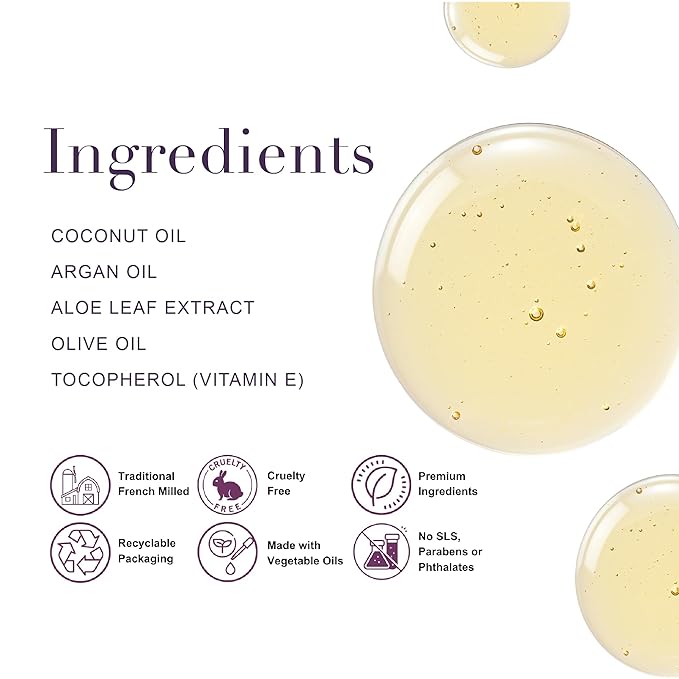 A LA MAISON Rosemary Mint Liquid Soap Bottles Moisturizing Natural Hand Wash Soap, Triple French Milled, Gentle To Hands, 33.8 Fl Oz