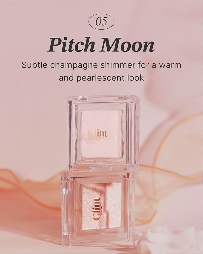 Glint Dewy Highlighter (Pitch Moon, 0.08oz) - Luminous 0.08oz