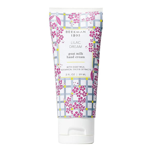 Beekman 1802 Lilac Dream Hand Cream - 2 oz - Nourishes, Hydrates & Repairs - With Goat Milk, Shea Butter, and Glycerin - Non-Greasy - No Irritation - Good for Sensitive Skin