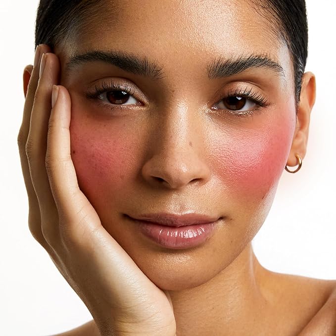 Boobeen Soft Blend Powder Blush for Cheeks, Buildable and Brush