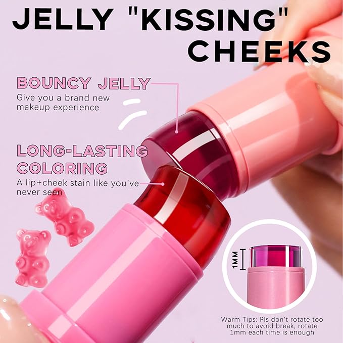Cooling Water Jelly Tint, Cream Jelly Blush Stick Women #02