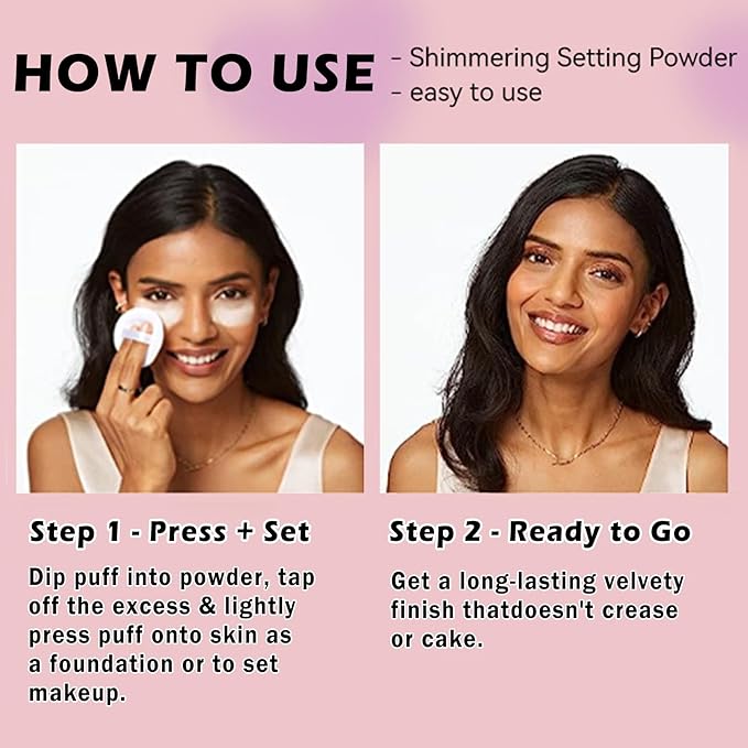 Oil Control Loose Powder Makeup Pink Translucent Setting