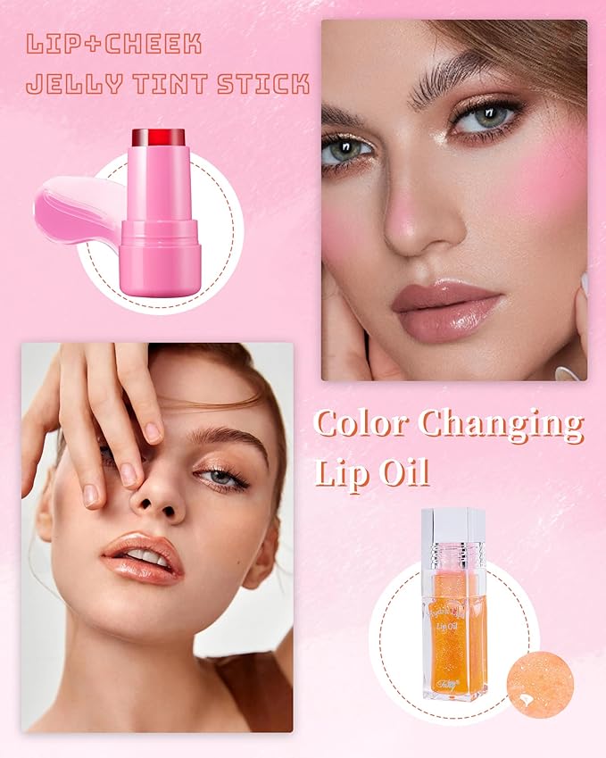 Magic Color Changing Lip Oil Jelly Blush Tint Magic