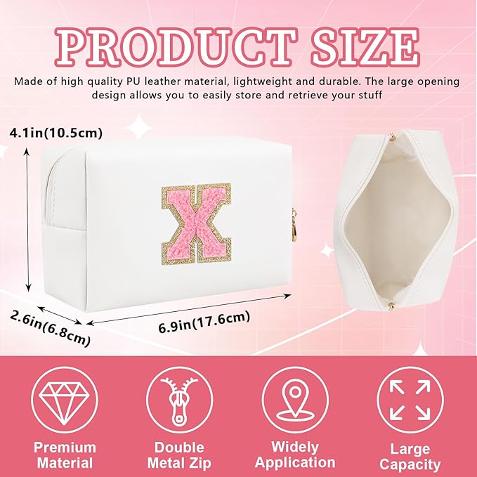 Personalized initial letter patch makeup