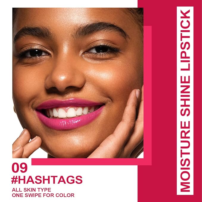 Oulac Moisturizing Shine Rose Pink Lipstick for Women, 2 in 1 Tinted Lip Balm for Winter, Hydrated Juicy and Glossy Lip Color for Dry, Cracked and Chapped Lips, Vegan 2.2g/0.07oz (09)