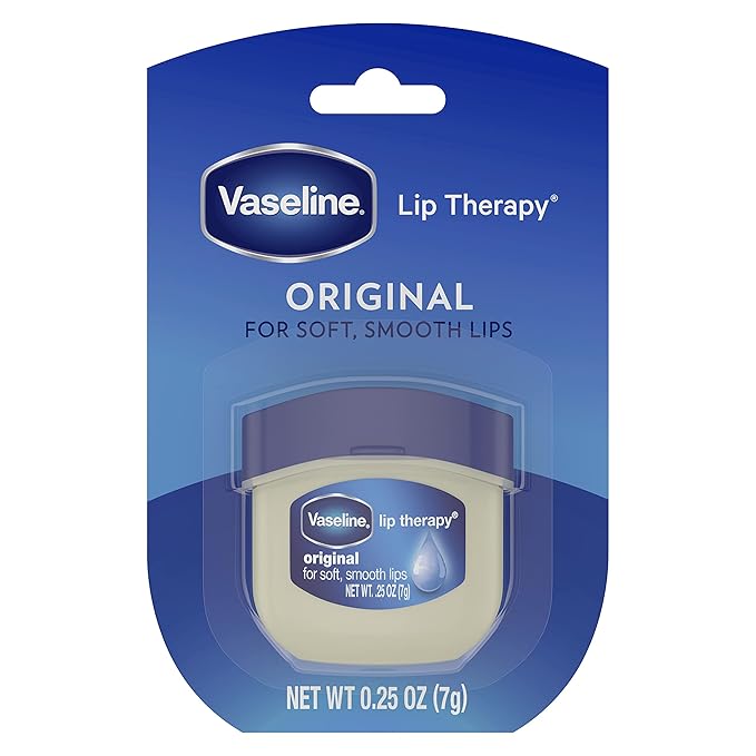 Vaseline Lip Therapy 6-Pack – Mini Lip Balm, Travel-Size Petroleum Jelly Moisturizer for Dry Lips, 0.25 Oz Each