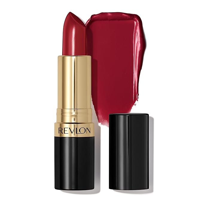 Revlon Super Lustrous Lipstick, Creamy Formula For Soft, Fuller-Looking Lips, Moisturized Feel, 810 Uncut Ruby, 0.15 oz