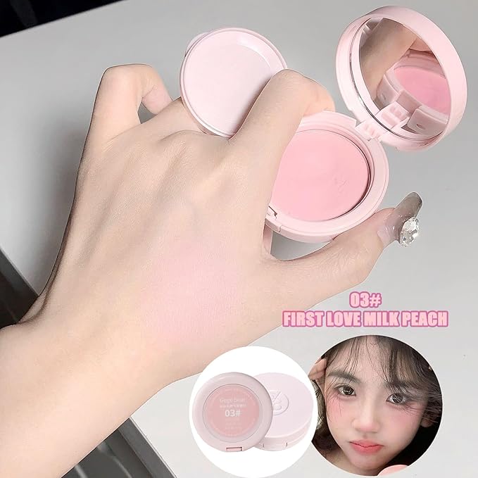 Air Cushion Blush,Wearing Skin Tint Blush Makeup for Natural Flush