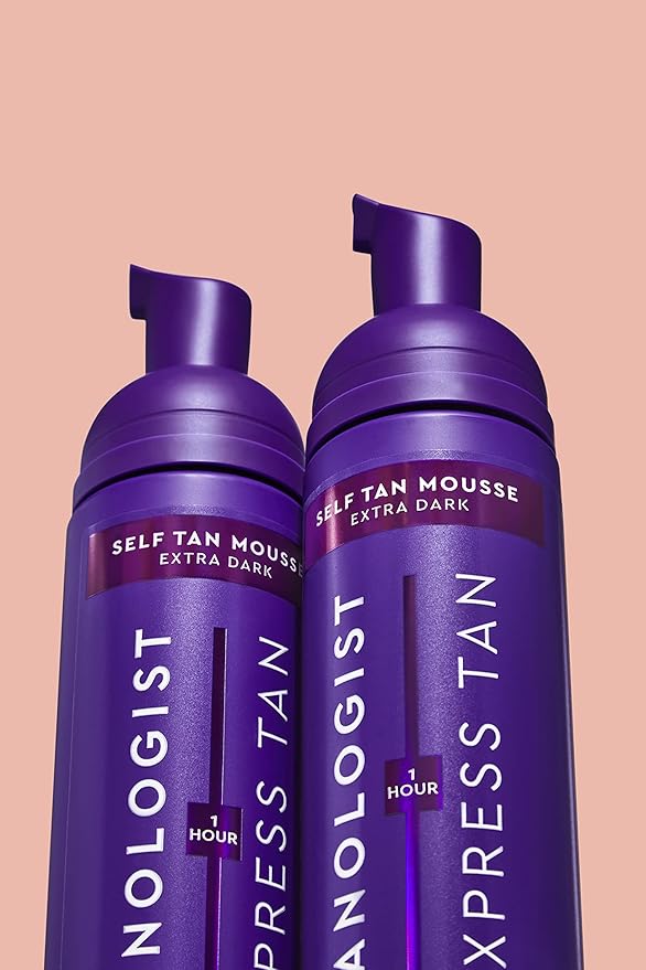 Tanologist Express Self Tan Mousse, Extra Dark - Hydrating Sunless Tanning Foam, Vegan and Cruelty Free - 6.76 Fl Oz