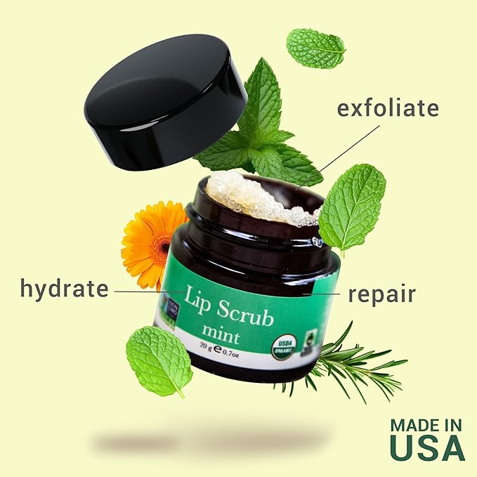 Organic Lip Scrub Mint - USA