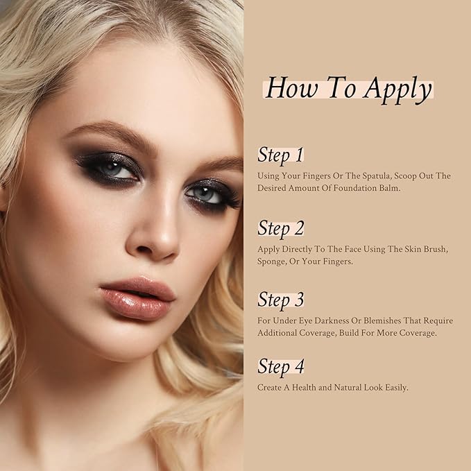 Foundation Balm, Matte Full Coverage Cream Foundation, Mature 0.99 oz