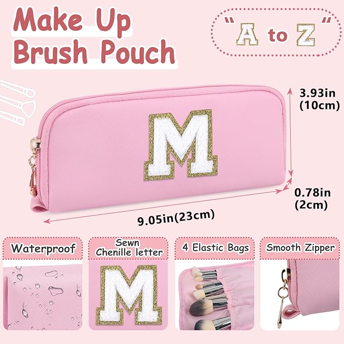 2pcs personalized initial letter makeup