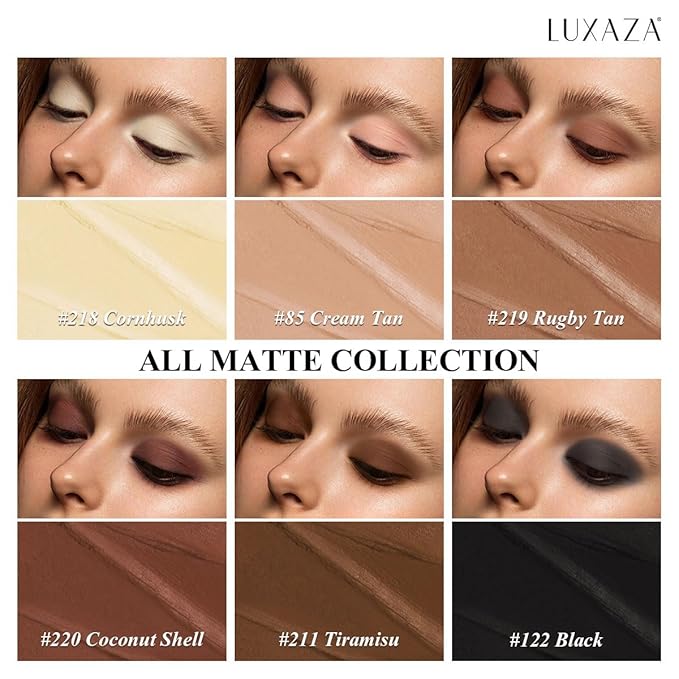 Neutral Eyeshadow Stick Makeup Set, Matte Cream Eye Shadow Eyeliner Brightener Pencil Crayon - Classic 6PCS A001