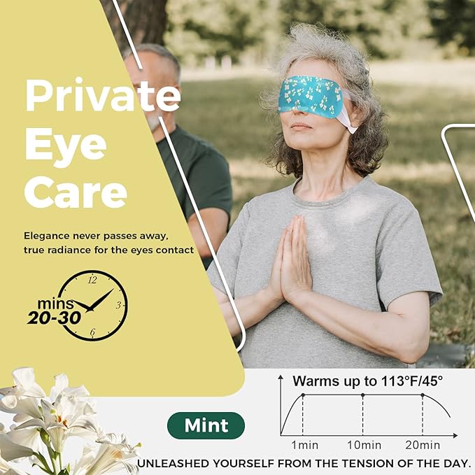 16-pack steam eye masks for