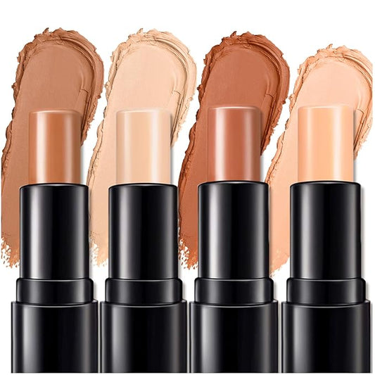 4 Colors Cream Contour, Stick Palette, Contouring Concealer,
