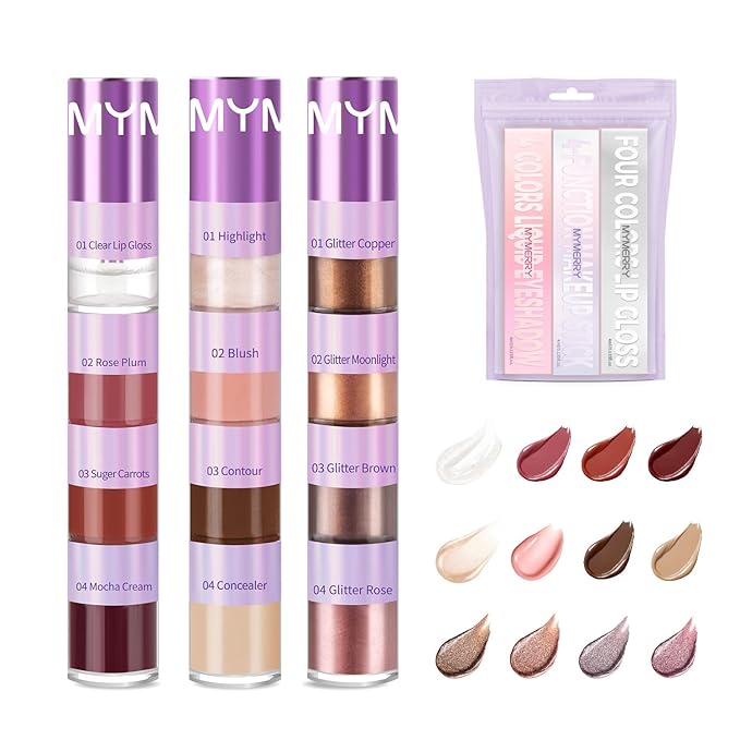 3 Pcs Cosmetic Sets 12 colors