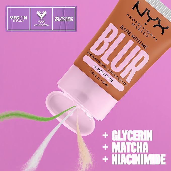 NYX PROFESSIONAL MAKEUP Bare With Me Blur Skin Medium Tan