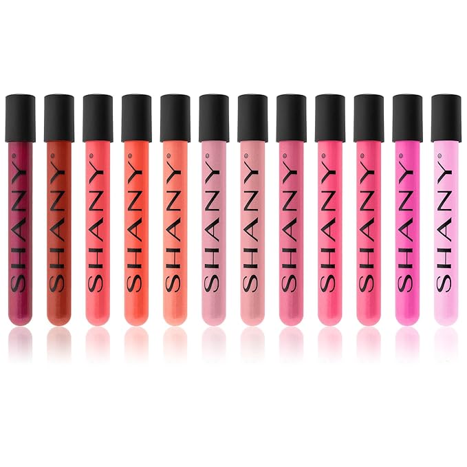 SHANY The Wanted Ones - 12 Piece Lip Gloss Set with Aloe Vera and Vitamin E