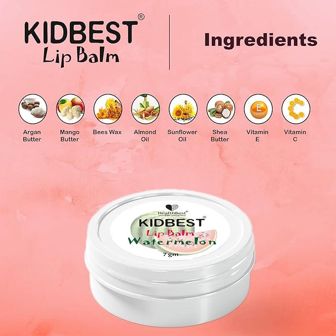 Kidbest Lip Balm for Kids, Extra Soothing