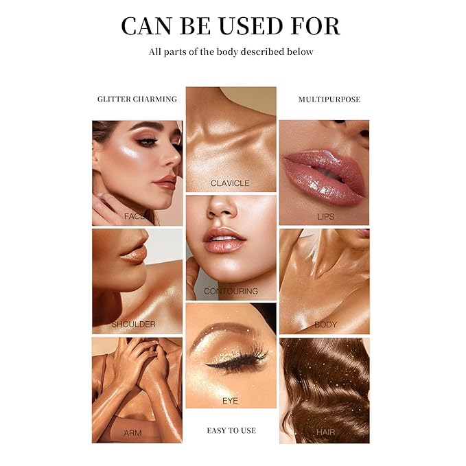 Highlighter Makeup Stick - Patting Powder, Body Glitter