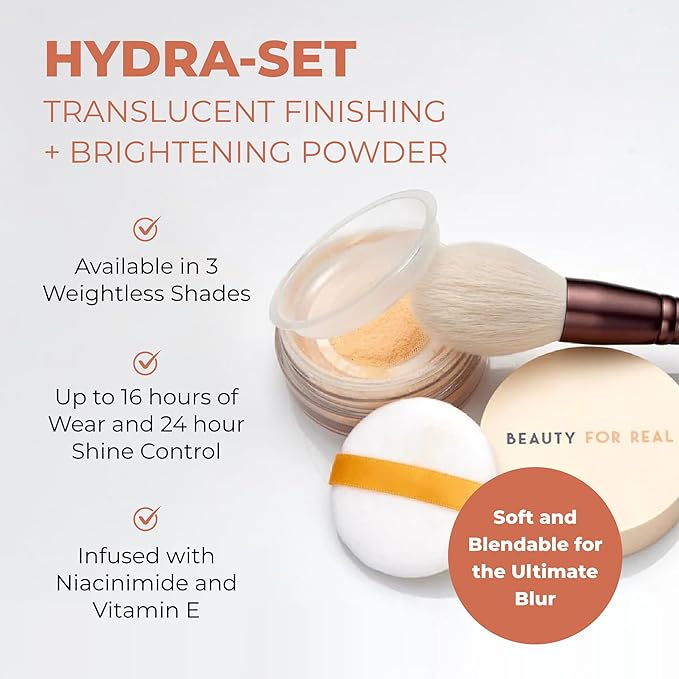 Beauty For Real Hydra-Set Translucent Finishing + Brightening Talc Free