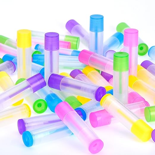 50 pcs, Multi-Color Empty Lip Balm