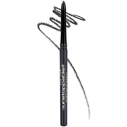 Maybelline Unstoppable Waterproof Mechanical Grey Eyeliner Pencil, Easy to Apply, Smooth Glide, Up to 24 Hour Wear, Pewter