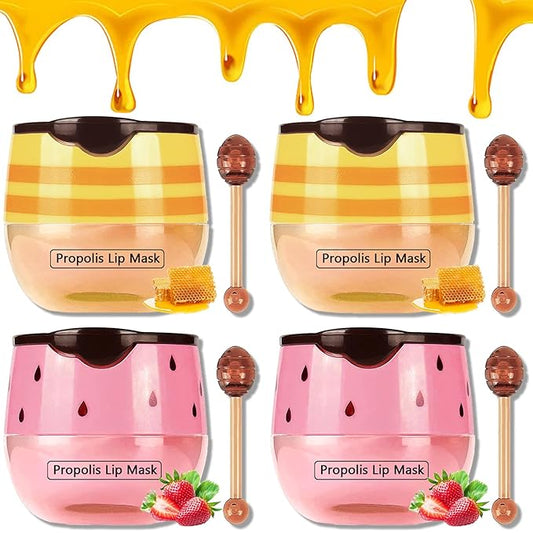 4 PCS Bee Lip Mask Balm Lines