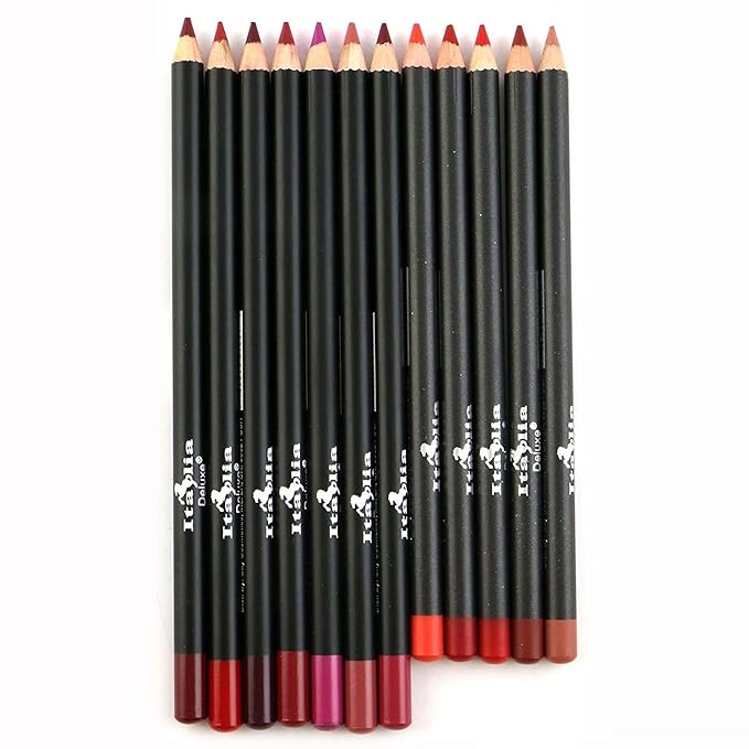 12pc Italia Deluxe Ultra Fine Lip Liner set of 12 color