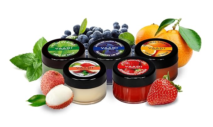 Vaadi Herbals Assorted Lip Balms, 10g