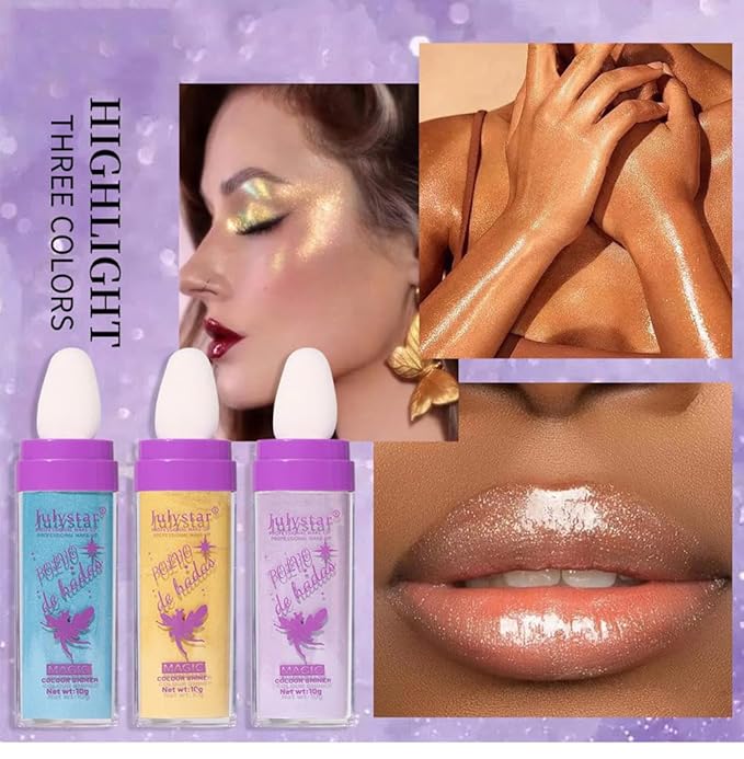 Highlighter Makeup Stick - Patting Powder, Body Glitter