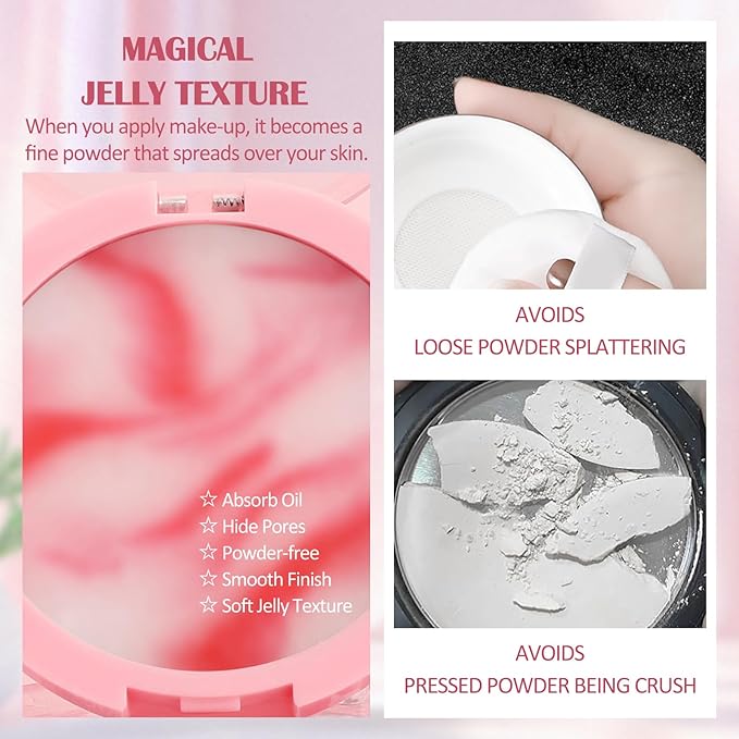 Oil Control Pressed Setting Powder, Matte Soft Jelly