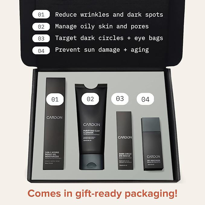 Limited Edition Men's Skincare Gift Set, Anti-Aging