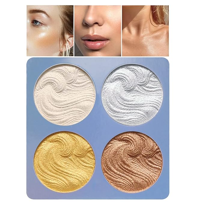 Boobeen Highlighter Makeup Highlighter Palette Powder Shimmer Highlighter
